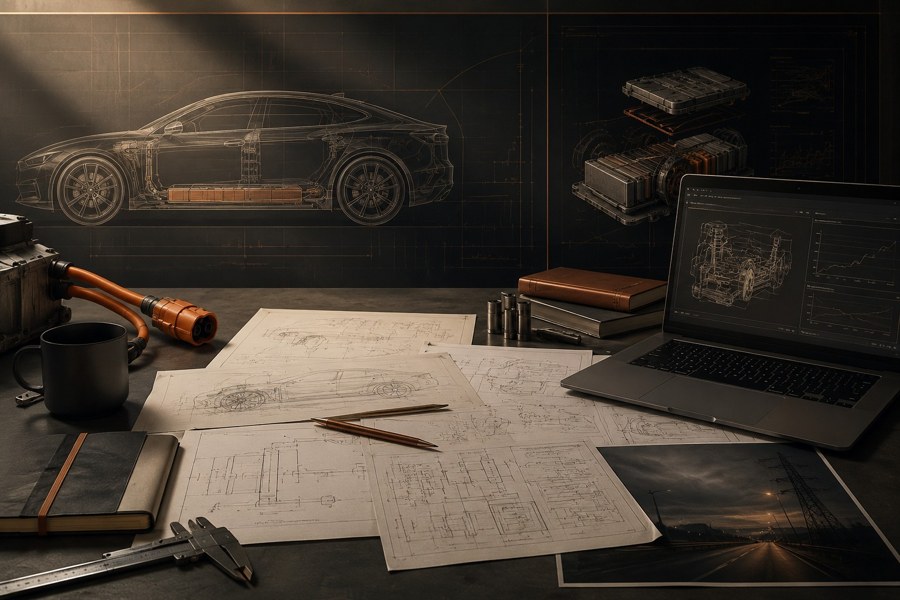 Engineering studio and Scania-inspired technical design visual